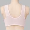Telusu Wire Free Cotton Bras for Women Large Size Underwear Full Coverage Soft Cup Bralettes Elastic Sleep Bra Tank Tops (Color : Pink, Size : 105/46BC) view 3