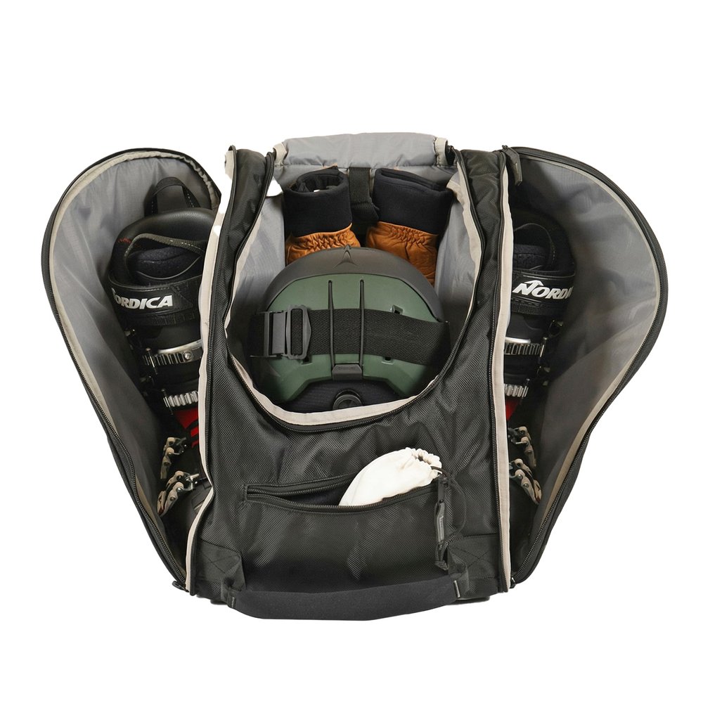 StoreYourBoard Ski Boot Bag Backpack for Helmet - Waterproof Bag Boot & Helmet Travel w/Compartments for Ski Goggles, Gloves, Snowboard Goggles & Accessories - Durable Snow Gear Organizer 58.5L