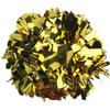Gbateri 2 Pack 6 Inches Metallic Cheerleader Pom Poms with Baton Handle, Cheerleading Poms Cheer Pom Pom, Cheering Pom Poms for Team School Spirit Sports Dance Party Cheering Kids Adults(Gold) view 1