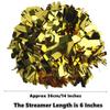 Gbateri 2 Pack 6 Inches Metallic Cheerleader Pom Poms with Baton Handle, Cheerleading Poms Cheer Pom Pom, Cheering Pom Poms for Team School Spirit Sports Dance Party Cheering Kids Adults(Gold) view 2