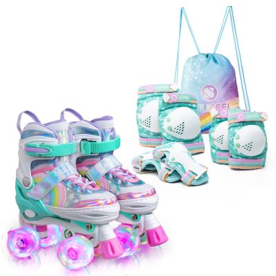 Rainbow Unicorn Protective Gear Set Green Medium