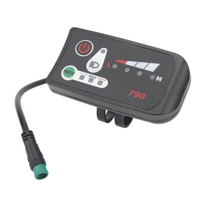 Electric LED Display, ABS 24V 36V 48V Panel Screen Data Display Meter Portable Accessories Lightweight Simple Electric Bicycle Display for Modification for 22.2mm