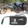 Electric LED Display, ABS 24V 36V 48V Panel Screen Data Display Meter Portable Accessories Lightweight Simple Electric Bicycle Display for Modification for 22.2mm view 4