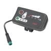 Electric Bike LED Display, ABS 24V 36V 48V Panel Screen Data Display Meter Portable Accessories Lightweight Electric Bicycle Display for Modification for 22.2mm Handlebars(#2) view 1