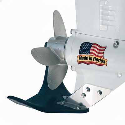 Hydro-Shield Hydrofoil Boat Stabilizer - Skeg-Mounted Shield for Motors with Marine Grade Mounting Bracket - Available in 4 Sizes - Improve Performance, Shield Your Propeller, and Protect Marine Life