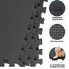 HomGarden Puzzle Exercise Mat 1/2 EVA Interlocking Foam Floor Mats for Exercise Equipment Home Gym Workout Mat(48 Tiles) Black view 3