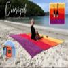 BINDLE Eco-Beach Blanket 10'x9' Extra Large, Recycled Lightweight Material, Sand Free Water Resistant Sandproof, Oversized Portable Picnic Mat for Outdoors Camping Travel, Sunset Vibes view 4