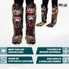 MMA Shin Instep Pad Kick Thai Pad Kick Boxing Guard Protector Leg Foot Guard(Gold Black-M) view 4