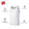 Hanes Boys' Tank Undershirt, EcoSmart Cotton Shirt, Multiple Packs Available, White-10, Medium view 4