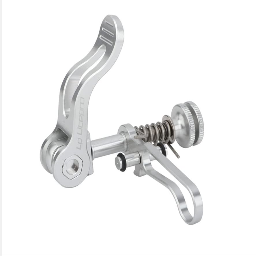 Lightweight Titanium Seatpost Clamp for Brompton in Silver