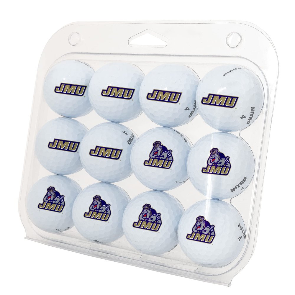 Desert Cactus James Madison University Golf Balls 12 Pack  JMU Dukes Full Color Dozen  Officially Licensed Sport Team Accessory
