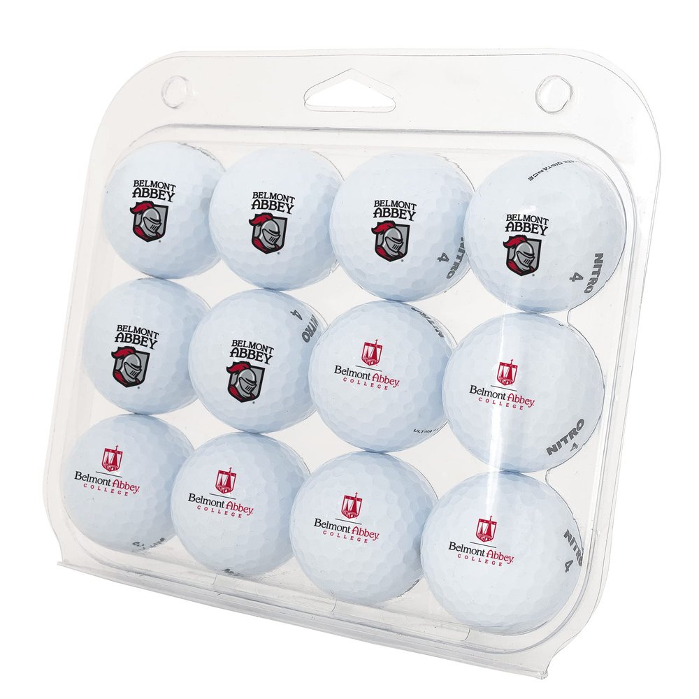 Desert Cactus Belmont Abbey College Golf Balls 12 Pack BAC Crusaders Full Color Dozen Officially Licensed Sport Team Accessory