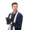 TRU47 Black Silver Yarn Temperature Regulating Reusable Gloves (Large) view 3