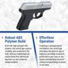 AirSoft Swiss Arms Millennium PT 111 Spring Powered Airsoft Pistol with Hop-Up and Slide Serrations, 180-200 FPS, Silver view 3