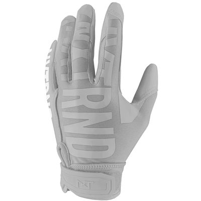 Nxtrnd G1 Men's Football Gloves, Adult Sticky Receiver Gloves (Grey, X-Large)