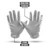 Nxtrnd G1 Men's Football Gloves, Adult Sticky Receiver Gloves (Grey, X-Large) view 4