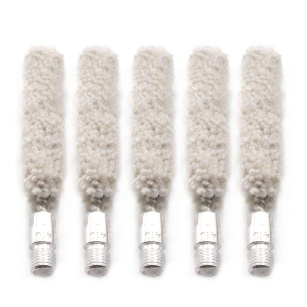 Estary Ranking 10 Pack Gun Cleaning Bore Cotton Mops Brushes 8-32 5-16 or 5-40 Threaded (410 Gauge)