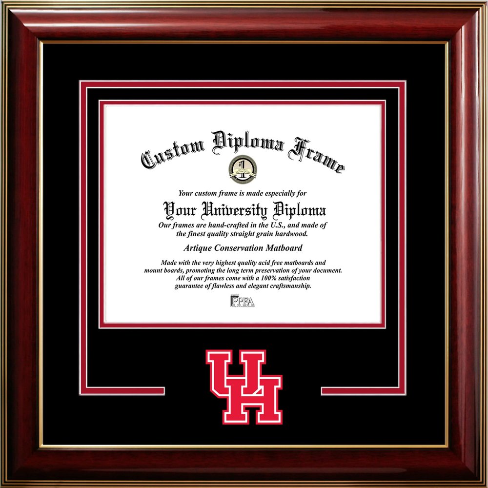 Campus Images University of Houston Cougars 14w x 11h Classic Spirit Logo Diploma Frame