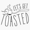 Let'S Get Toasted (Smores) Sticker Vinyl Decal Bumper Sticker 5" view 1