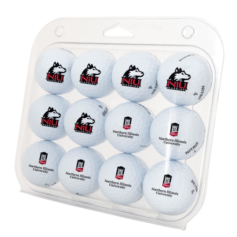 Desert Cactus Northern Illinois University Golf Balls 12 Pack  NIU Huskies Full Color Dozen  Officially Licensed Sport Team Accessory