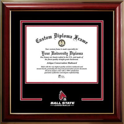 Ball State University Cardinals 10w x 8h Classic Spirit Logo Diploma Frame