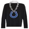 Aminco NFL Indianapolis Colts Team Fan Chain, Silver view 2