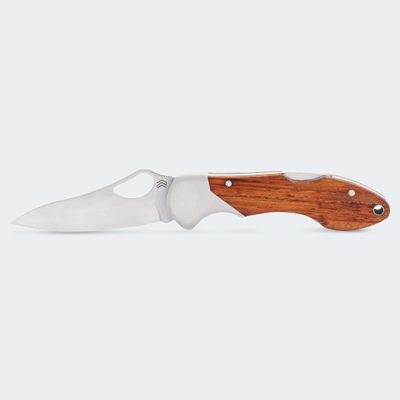 CIMO Gecko 7 Stainless Steel Pocket Knife Jatoba Wooden Handle with Clip - GE7-MAD