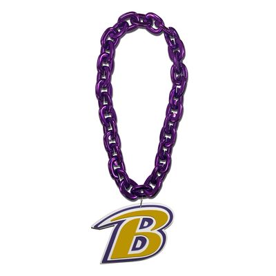 Aminco NFL Baltimore Ravens Team Fan Chain, Purple