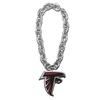 Aminco NFL Atlanta Falcons Team Fan Chain, Silver