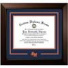 Campus Images Sam Houston State University Diploma Frame - 11 x 14 Legacy Black Cherry - Printed Logo - Navy & Orange Mats view 1