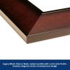 Campus Images Sam Houston State University Diploma Frame - 11 x 14 Legacy Black Cherry - Printed Logo - Navy & Orange Mats view 3