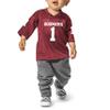 Little King NCAA Infant-Touchdown Pass-Team Football Jersey-Oklahoma-Crimson #1-18 Months view 1