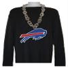 Aminco NFL Buffalo Bills Team Fan Chain, Silver view 2