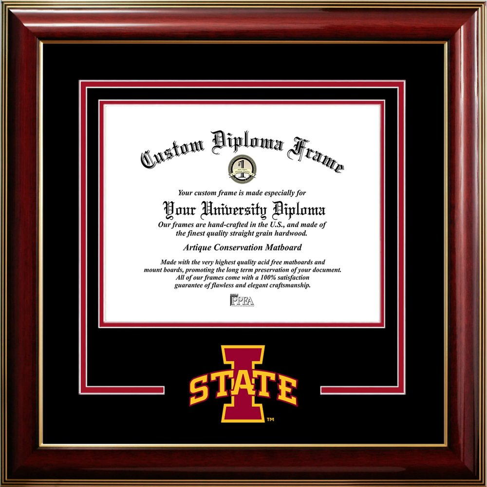 Campus Images Iowa State Cyclones 11w x 8.5h Classic Spirit Logo Diploma Frame