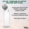 DISCOUNT PROMOS Chenab Plastic Water Bottles 23 oz. Set of 10, Bulk Pack - Reusable, Great for Gym, Hiking, Cycling, and For School - Grey view 4