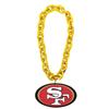 Aminco NFL San Francisco 49ers Team Fan Chain, Gold view 1