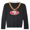 Aminco NFL San Francisco 49ers Team Fan Chain, Gold view 2