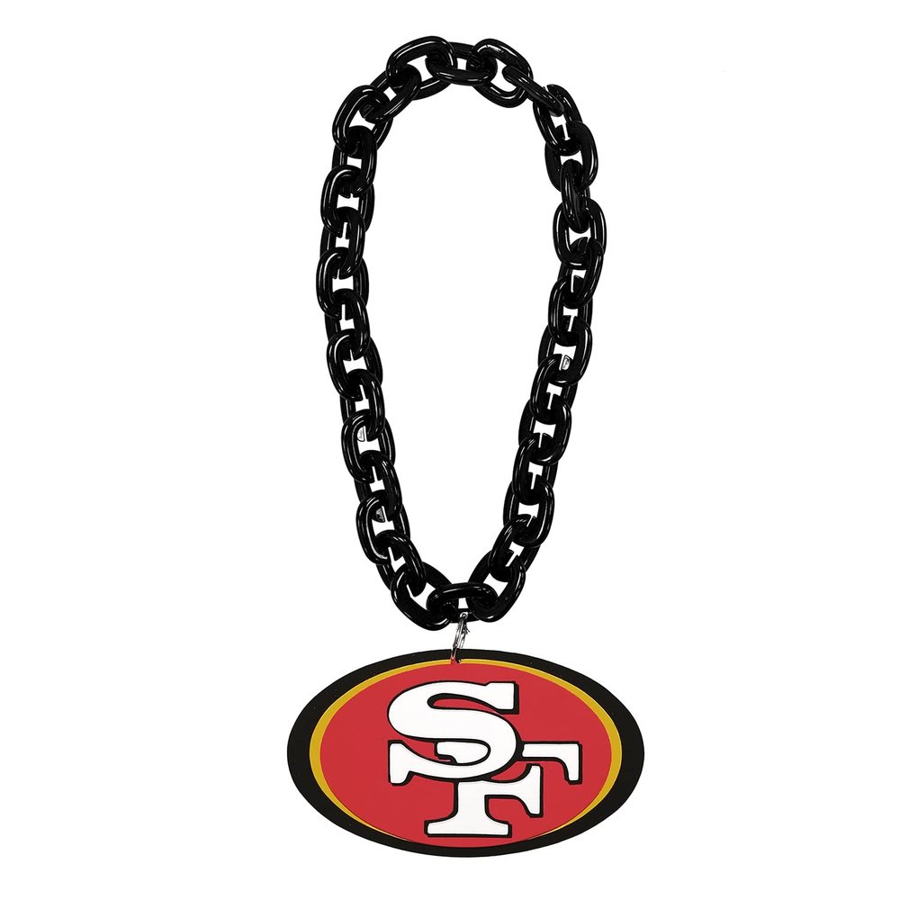 Aminco NFL San Francisco 49ers Team Fan Chain, Black