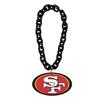 Aminco NFL San Francisco 49ers Team Fan Chain, Black