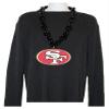 Aminco NFL San Francisco 49ers Team Fan Chain, Black view 2