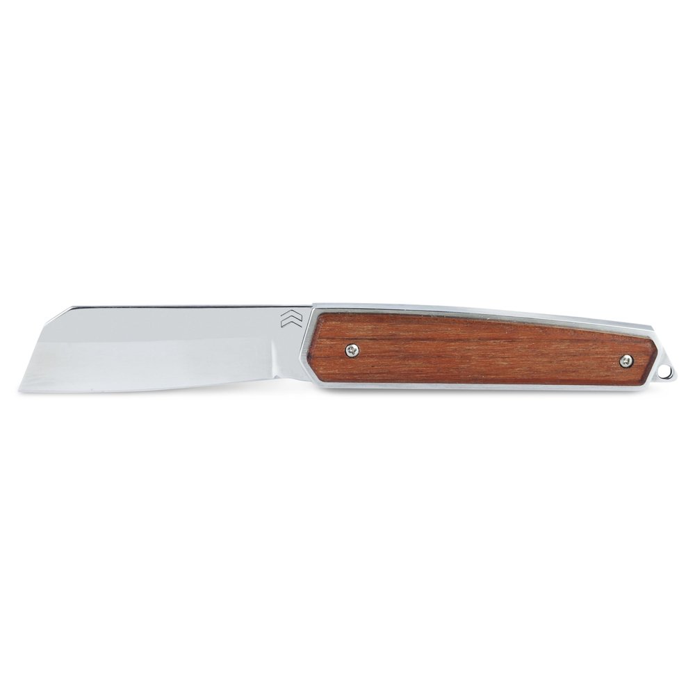 CIMO Pocket Knife Navalha Stainless Steel Blade with Jatoba Wooden Handle and Pocket Clip