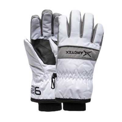 Arctix Kids' Whiteout Insulated Ski Gloves, White, X-Large