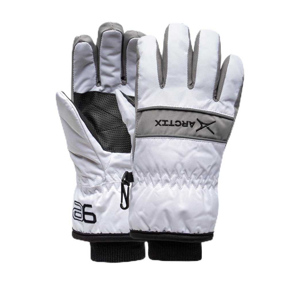 Arctix Kids' Whiteout Insulated Ski Gloves, White, X-Large