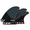 Futures Fins Rasta Honeycomb Quad Fin Black-Teal view 1