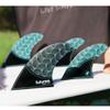 Futures Fins Rasta Honeycomb Quad Fin Black-Teal view 2