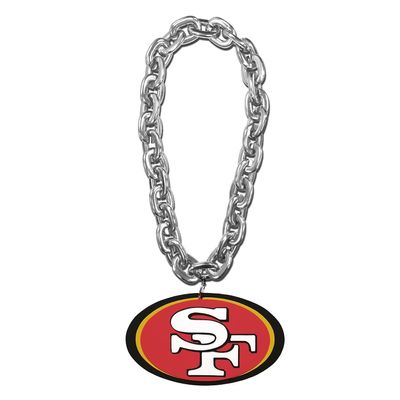 Aminco NFL San Francisco 49ers Team Fan Chain, Silver