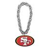 Aminco NFL San Francisco 49ers Team Fan Chain, Silver
