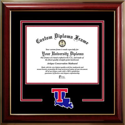 Campus Images Louisiana Tech Bulldogs 11w x 8.5h Classic Spirit Logo Diploma Frame