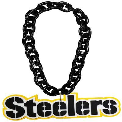Aminco NFL Pittsburgh Steelers Team Fan Chain, Black