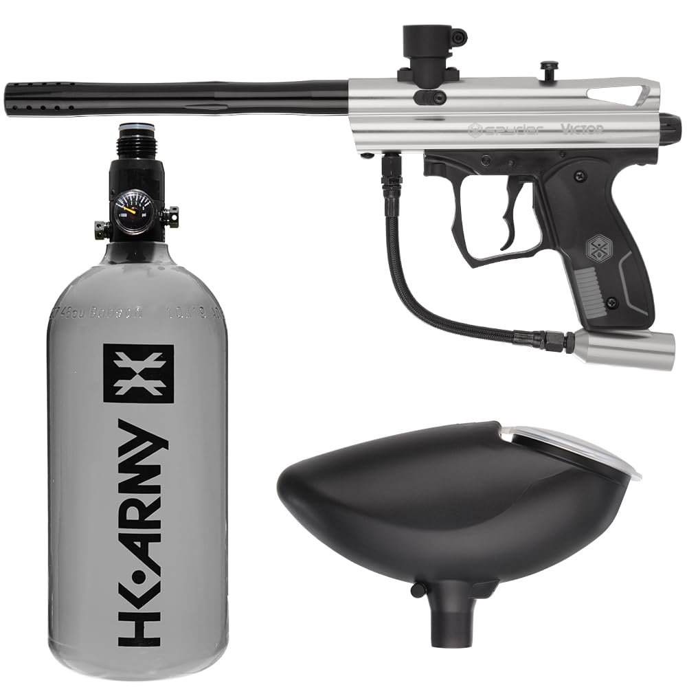 Action Village Kingman Spyder Victor Entry Paintball Gun Package Kit (Gloss Clear)